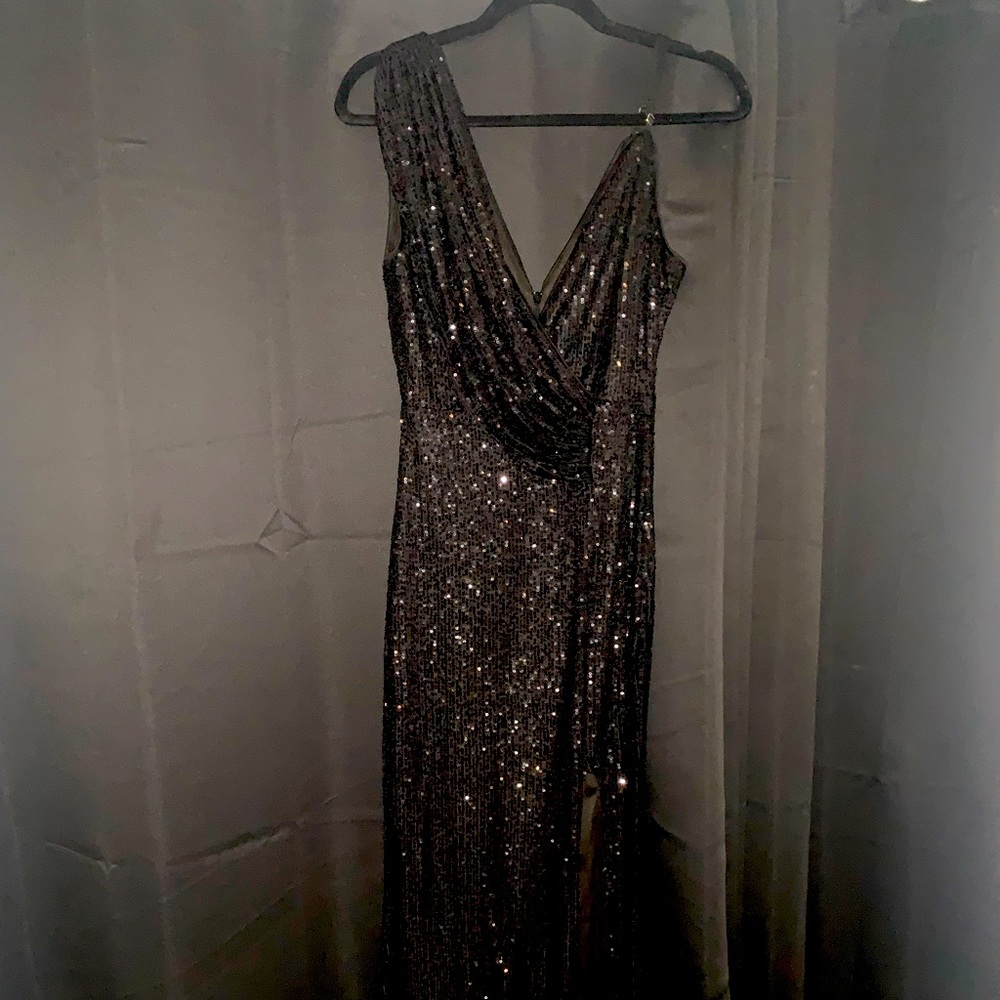 SHEIN black Sequin dress - Size Small - worn once